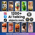 🎙️ AI Talking Object Video Pack – Create Viral Talking Objects for Reels, Shorts & TikTok