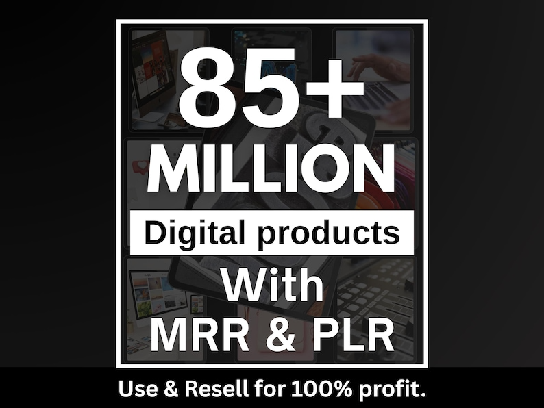 85 Million+ Ultimate PLR MRR Bundle Ideal for Passive Income | Master Resell Rights