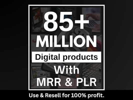 85 Million+ Ultimate PLR MRR Bundle Ideal for Passive Income | Master Resell Rights